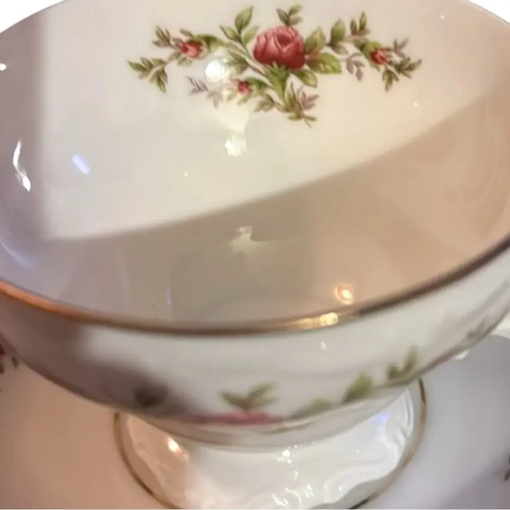 Vintage Johann Haviland Moss Rose 5 Piece Place Setting Traditions Fine China